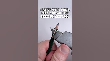 How To Sharpen Your Pencils With Any Knife. For Beginners. #howtodraw #sharpening #drawingtips