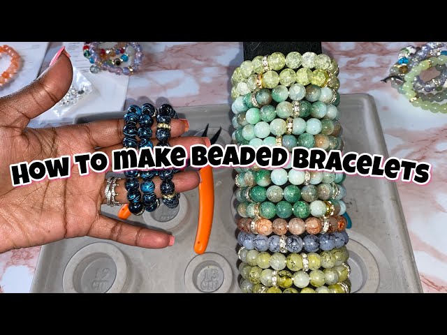 How to Make a Beaded Elastic Bracelet 