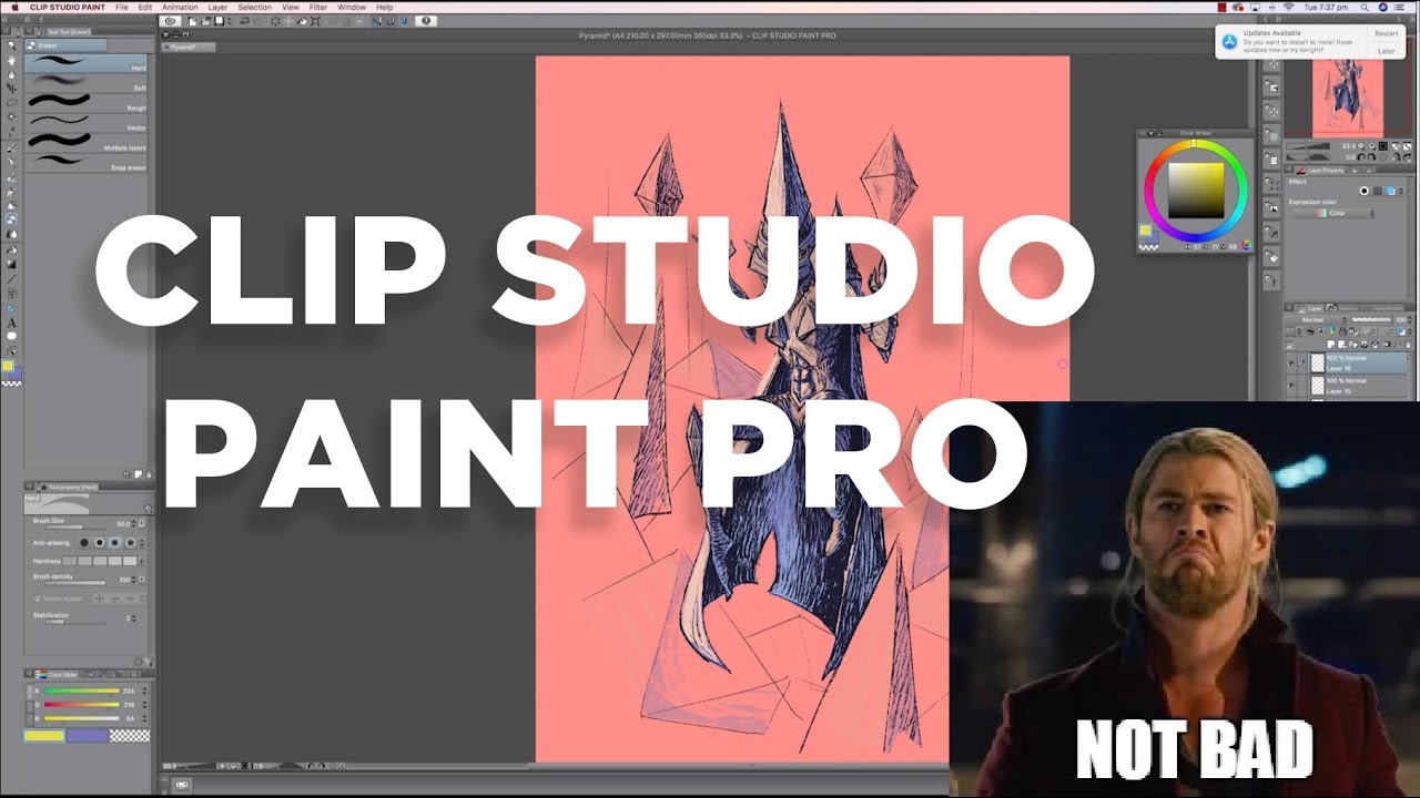 Clip Studio Paint Pro: BETTER for Illustration than Photoshop CC 2018 -  YouTube