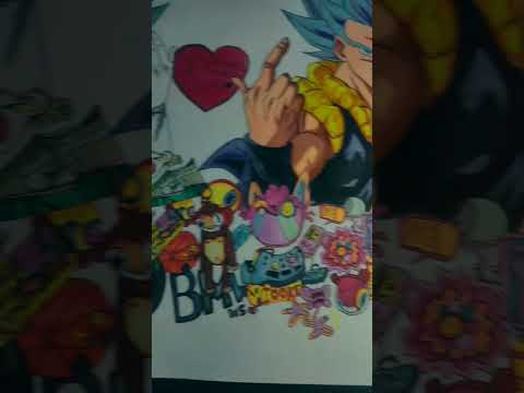 Goku and Vegeta drawing 🔥#art #anime #shorts #phonk #phonkmusic #edit #music #anime
