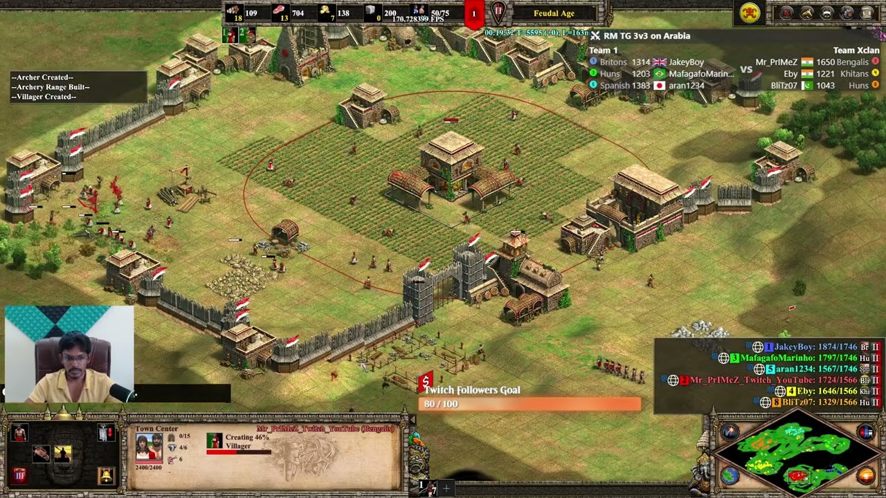 AOE2DE | 3v3 Arabia | Ranked Team Game Victory