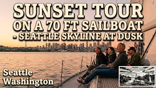 Sailing Seattle at Golden Hour: Breathtaking Elliot Bay and Puget Sound Views and Seattle at Night