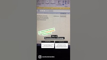 Preenchimento relâmpago no Excel #exceltutorial #excel #excelformulas