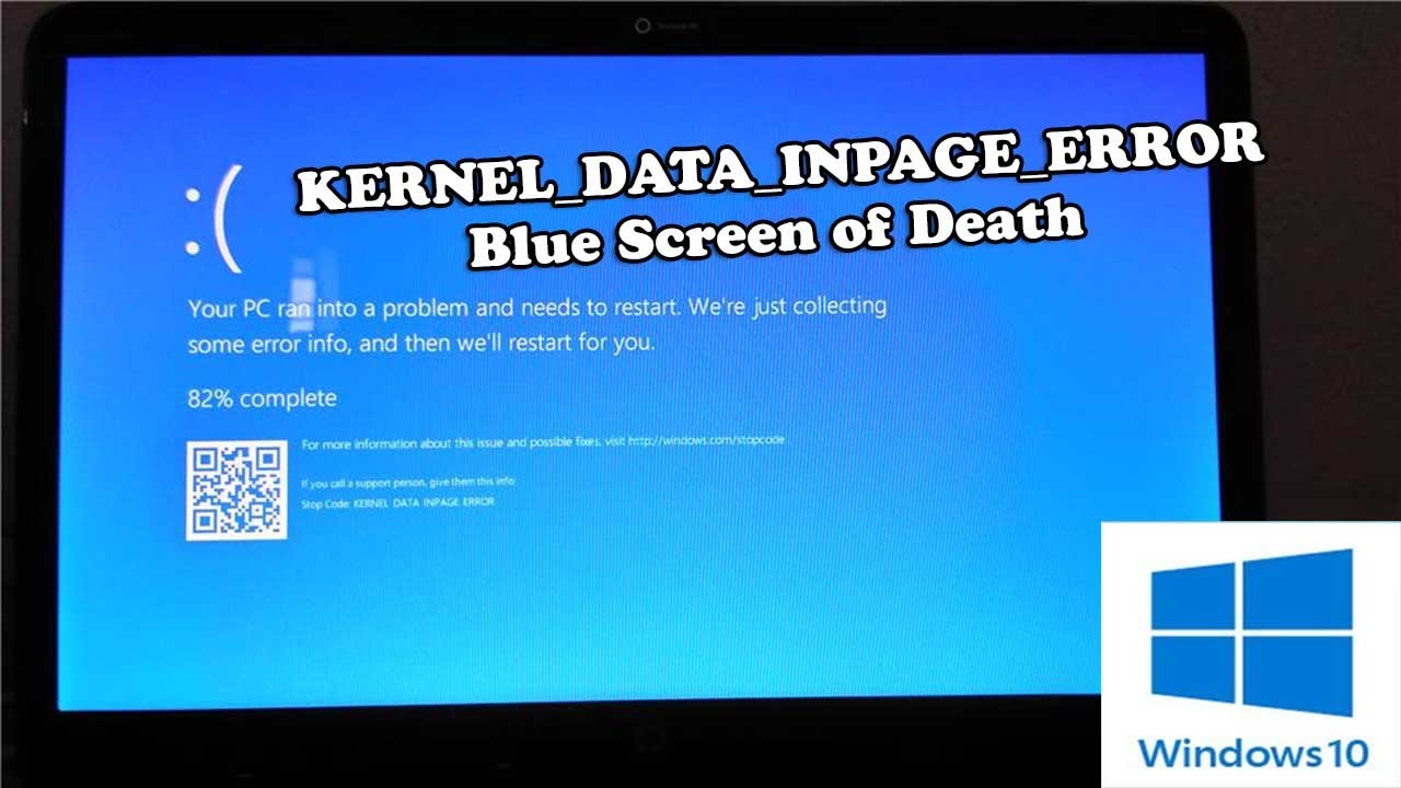 windows 10 kernel data inpage error