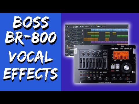 Vocal Effects on the BOSS BR-800 & Mixing Down Drums