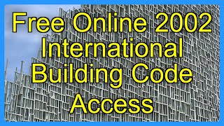 Free Online 2002 International Building Code Access News