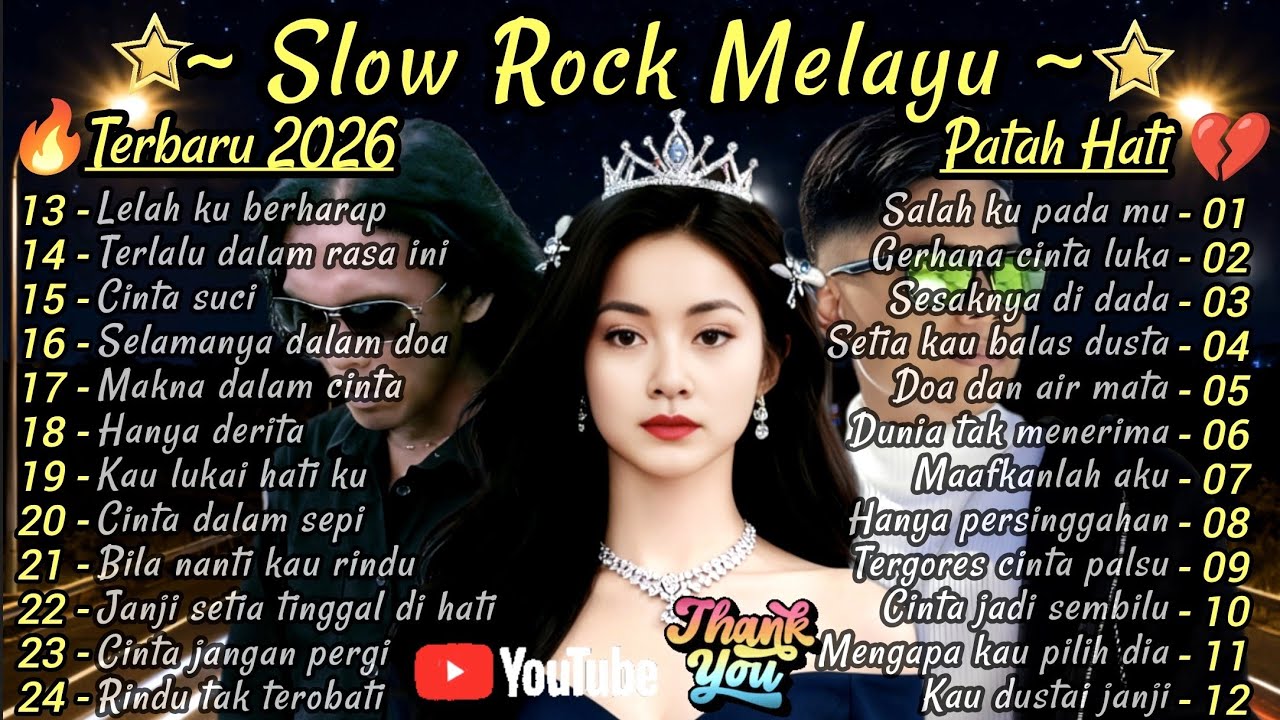 Slow Rock Melayu Terbaru 2026💔Patah Hati - Gerhana Cinta Luka 