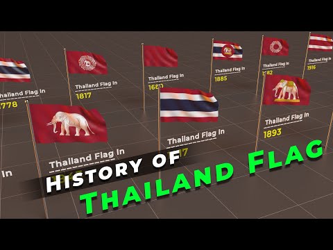 थाईलैंड ध्वज की समयरेखा | थाईलैंड ध्वज का इतिहास | दुनिया के झंडे |