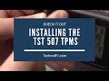 Installing TST 507 Tire Pressure Monitoring System Sensors