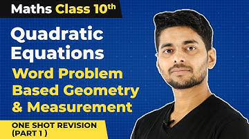 Word Problem Based on Geometry & Measurement (Part 1) | Class 10 Maths Chapter 4 in One Shot