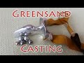 Casting a Full Aluminium Slingshot With Greensand