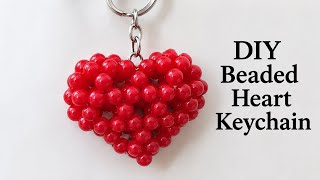 How to Make a Beaded Heart Keychain ❤️ | Easy DIY Tutorial