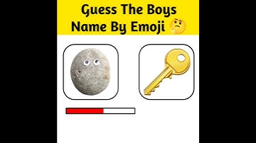 Guess The Boys Name by Emoji Challenge | #shorts #queddle