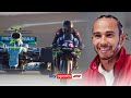 "It was UNFORGETTABLE to ride with you!" 🙌 | Lewis Hamilton and Valentino Rossi swap seats!