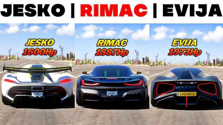 FH5 Ultimate Drag Race - Koenigsegg Jesko Vs Rimac. C. Two Vs Lotus Evija