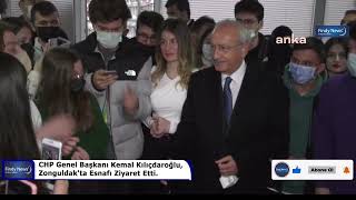 CHP Genel Başkanı Kemal Kılıçdaroğlu, Zonguldak'ta Esnafı Ziyaret Etti