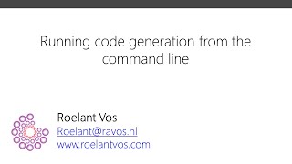 Generating ETL / code from the command line