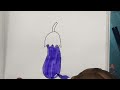 Simple Colour Art Ideas 🎨 | How to Draw a Brinjal 🍆 Step by Step | Easy Drawing Tutorial