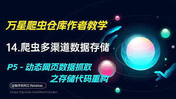 14.Python爬虫入门实战案例3-动态提取章节代码重构（多类型存储案例实战P5）