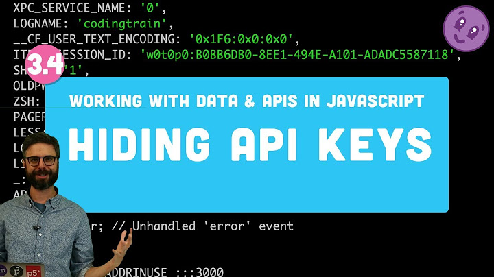 3.4 Hiding API Keys with Environment Variables (dotenv) and Pushing Code to GitHub
