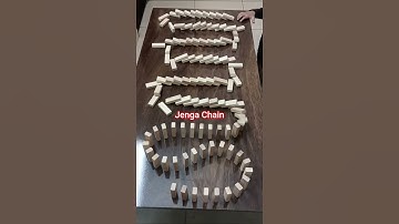 Epic Chain Reaction with Wooden Blocks! (falling wooden blocks chain) #jengachain #woodenblockchain