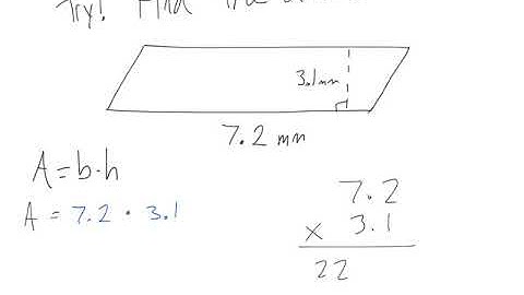 Math 6 - 4.1 - Areas of Parallelograms