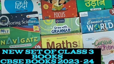 New set of CLASS 3 Books 📚||CBSE CLASS 3 Books 2023-24|| Syllabus and contents of books.