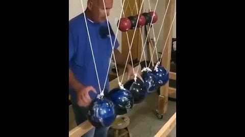 A visual demonstration of elastic collision