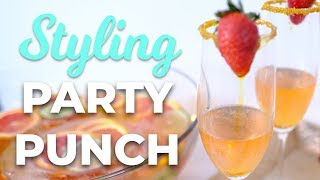 On this episode of plate it perfect, callie shows you how to make a
delicious champagne punch. see she styles the perfect party photo!
styling...