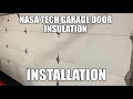 Installation disolation de porte de garage nasa tech
