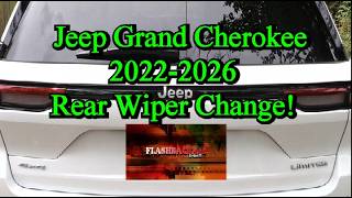 Jeep Grand Cherokee 2021-2026 Rear Window Wiper Change