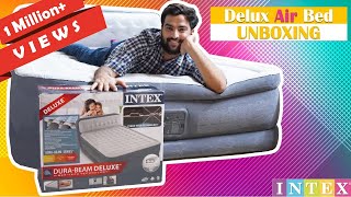 Inflatable Intex Deluxe Air Bed Unboxing & Testing screenshot 4