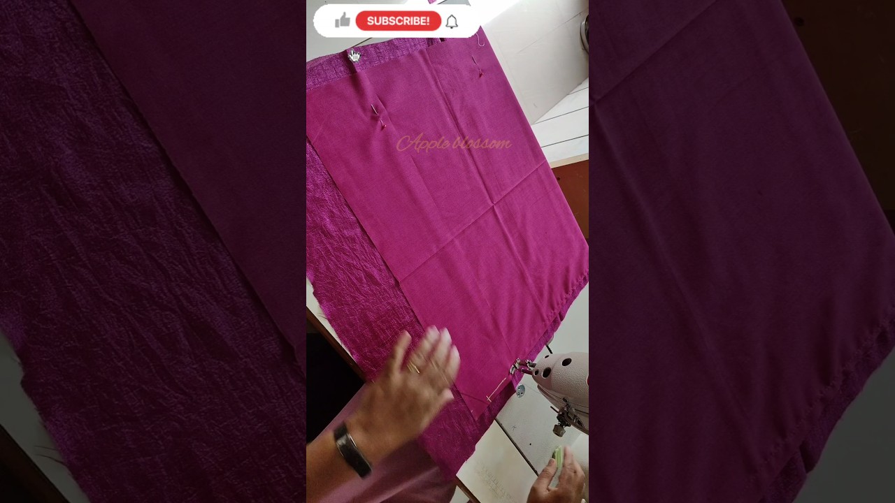 churidar lining attaching ideas || easy method #appleblossom #churidar lining attaching