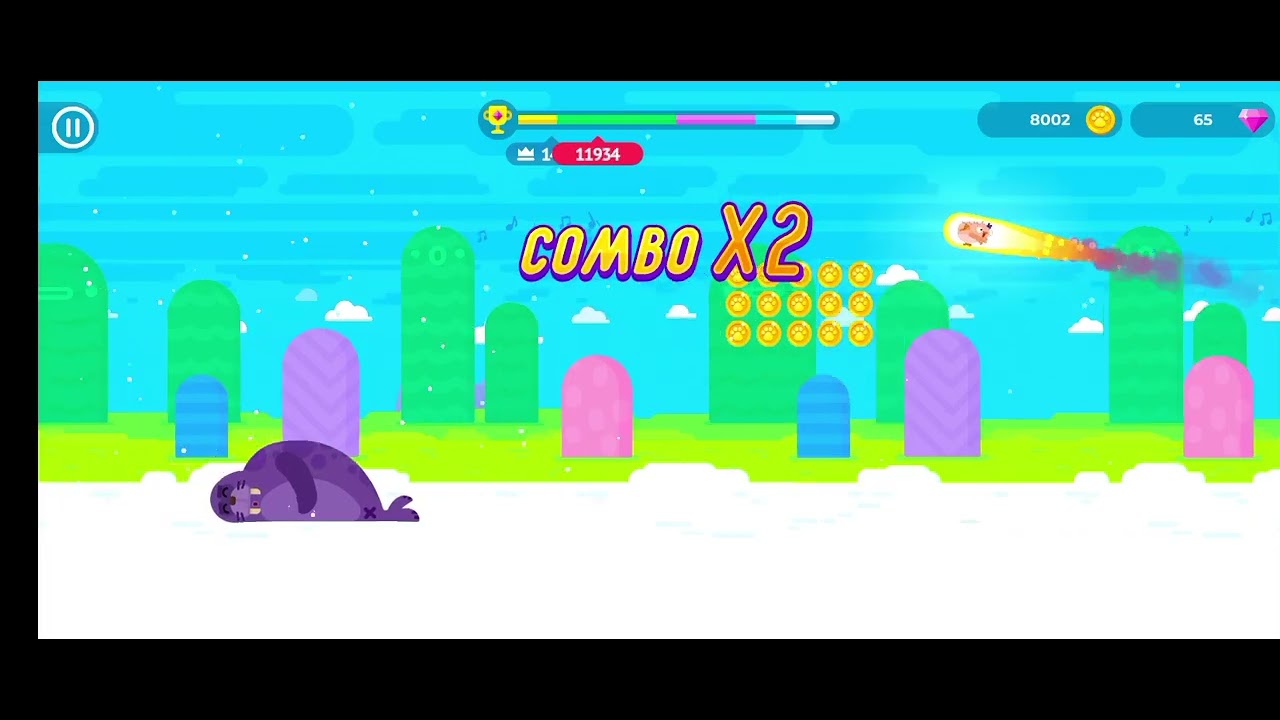 Jogando uma partida de bouncemasters