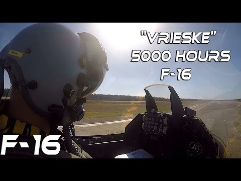 4K UHD Vrieske 5000 Hours on F-16  Stijn De Vries First Belgian Pilot with + 5000 flighthours F-16