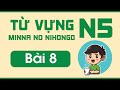 Từ vựng N5 bài 8 | Minna no Nihongo | Từ vựng mẫu câu