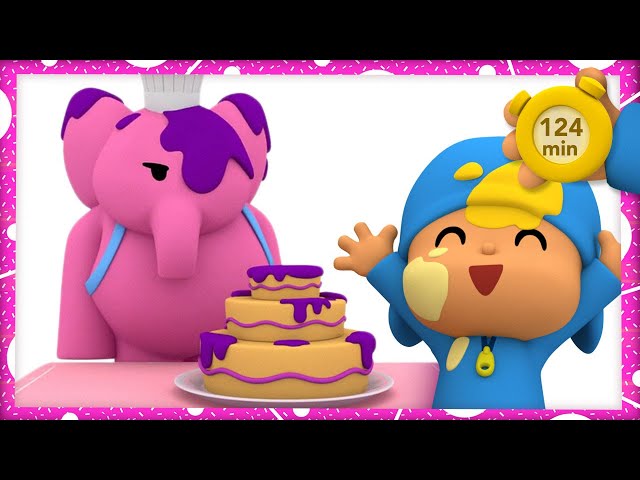 🍰 POCOYO em PORTUGUÊS do BRASIL - Fazendo um bolo de aniversário [124 min] DESENHOS  ANIMADOS 