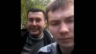 Поездка на  мотоблоке на мойку...везем другой в прицепе обратно на другом 2017.05.26