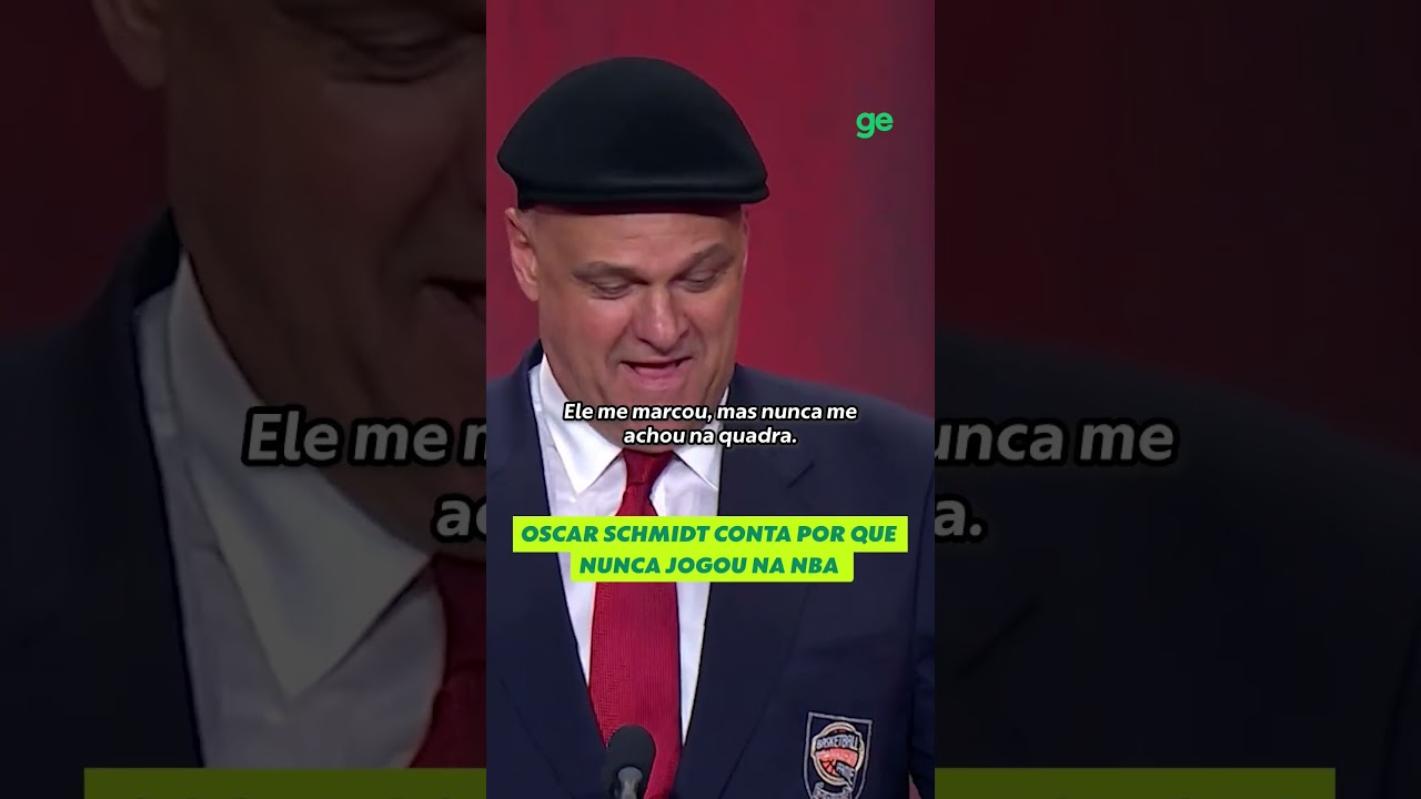 EMOCIONANTE: O DISCURSO DE OSCAR SCHMIDT NO HALL DA FAMA DO BASQUETE | #shorts | ge.globo
