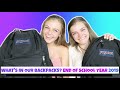 What's In Our Backpack End of School Year 2019 ~ Jacy and Kacy