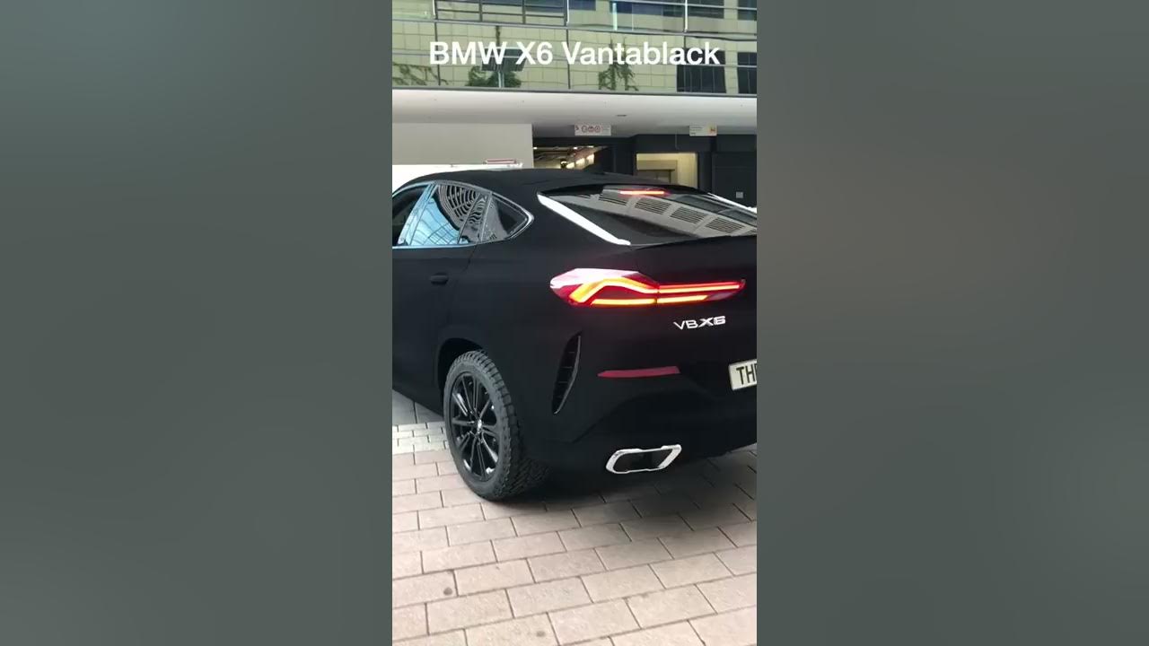 EXCLUSIVE: BMW X6 Vantablack rolling on the street 