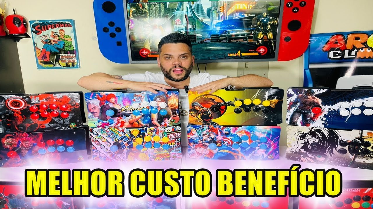 Controle Arcade USB - Japones Turbo - Scorpion - Big Games