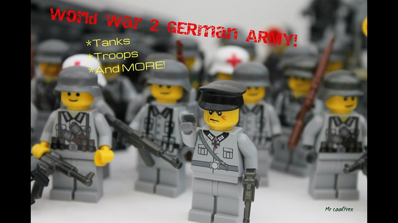 Lego World War 2 German Army Tanks Infantry And More Youtube