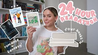 24 hour readathon! | reading fantasy + romance ‍♀