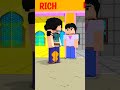 Kpop Demon Hunters vs Minecraft Abby Saja vs Jinu:Rich or Poor