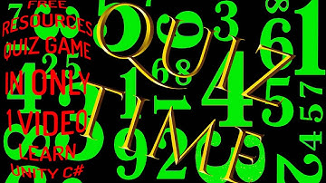 HOW TO MAKE A QUIZ GAME WITH UNITY - E0 - [FREE PROGRAMS]