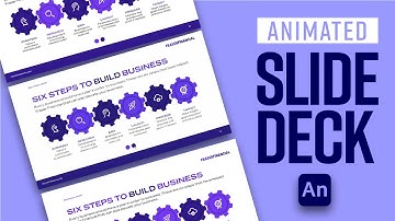 Learn how to add animation to a slide deck layout using Adobe Animate