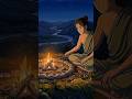 COZY, PEACEFUL, CALM, RELAXING ASMR SHORT OF FOREST CAMPFIRE 🔥 #cozy #asmrvideo #relaxingvideo