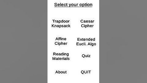 KNAPSACKIT - Trapdoor Knapsack Algorithm