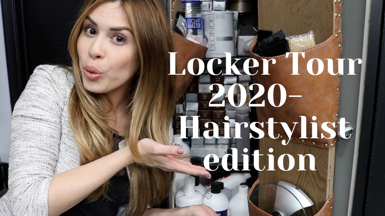 Locker Tour 2020 Hairstylist edition YouTube